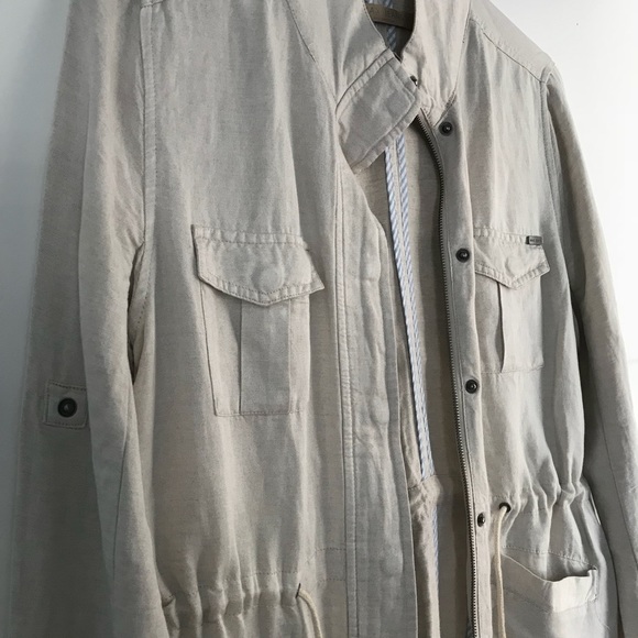 Linen Cargo Jacket - Picture 2 of 3
